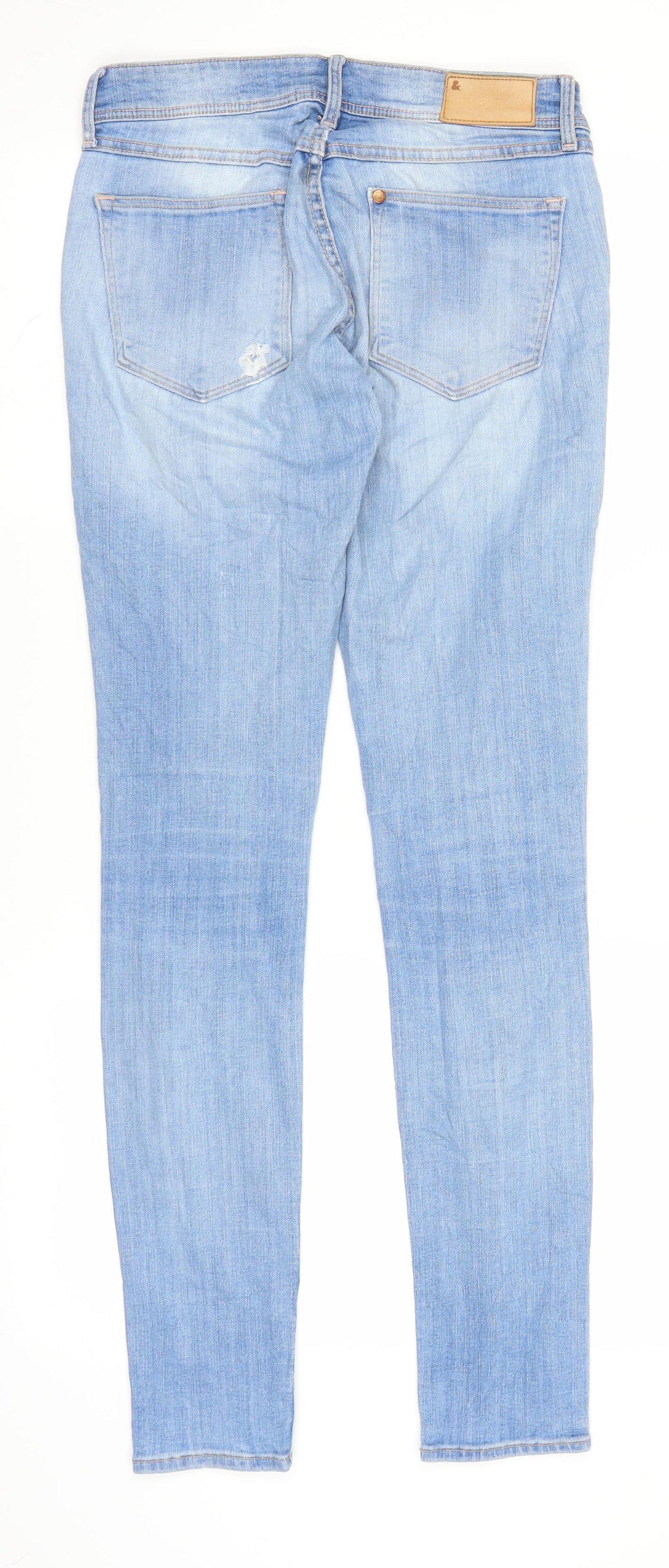H&M Womens Blue  Denim Skinny Jeans Size 26 in L31 in