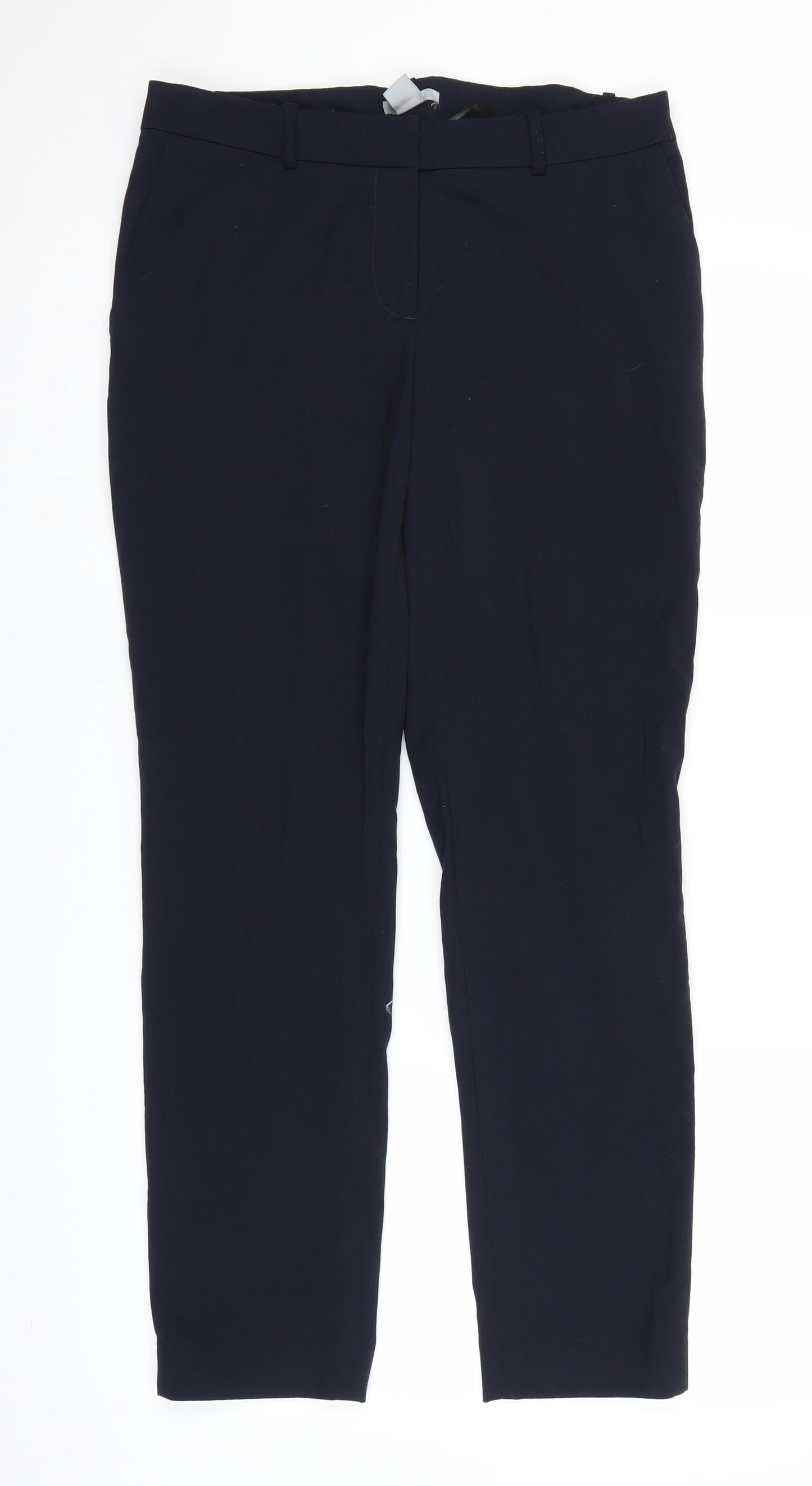 H&M Womens Blue   Trousers  Size 10 L27.5 in