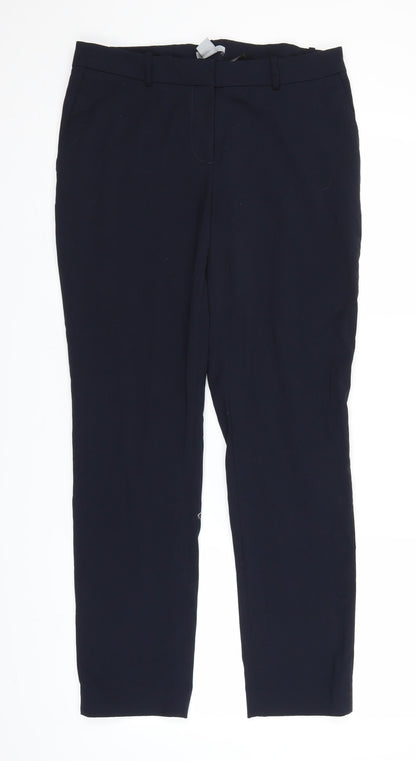H&M Womens Blue   Trousers  Size 10 L27.5 in