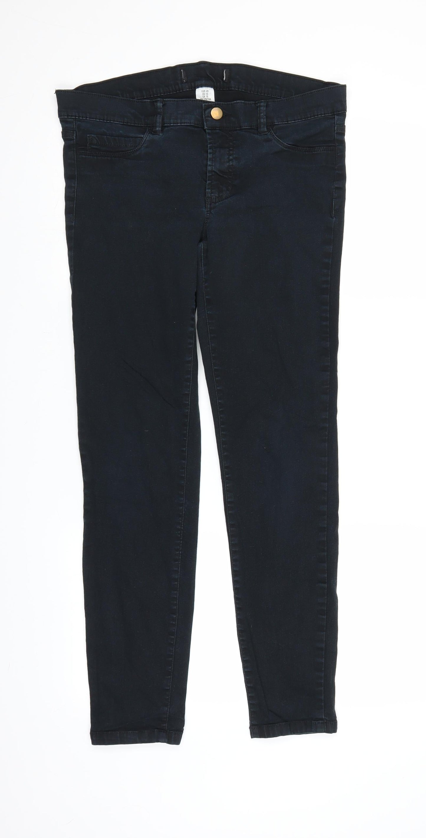 Preworn Womens Blue  Denim Jegging Jeans Size 12 L27 in