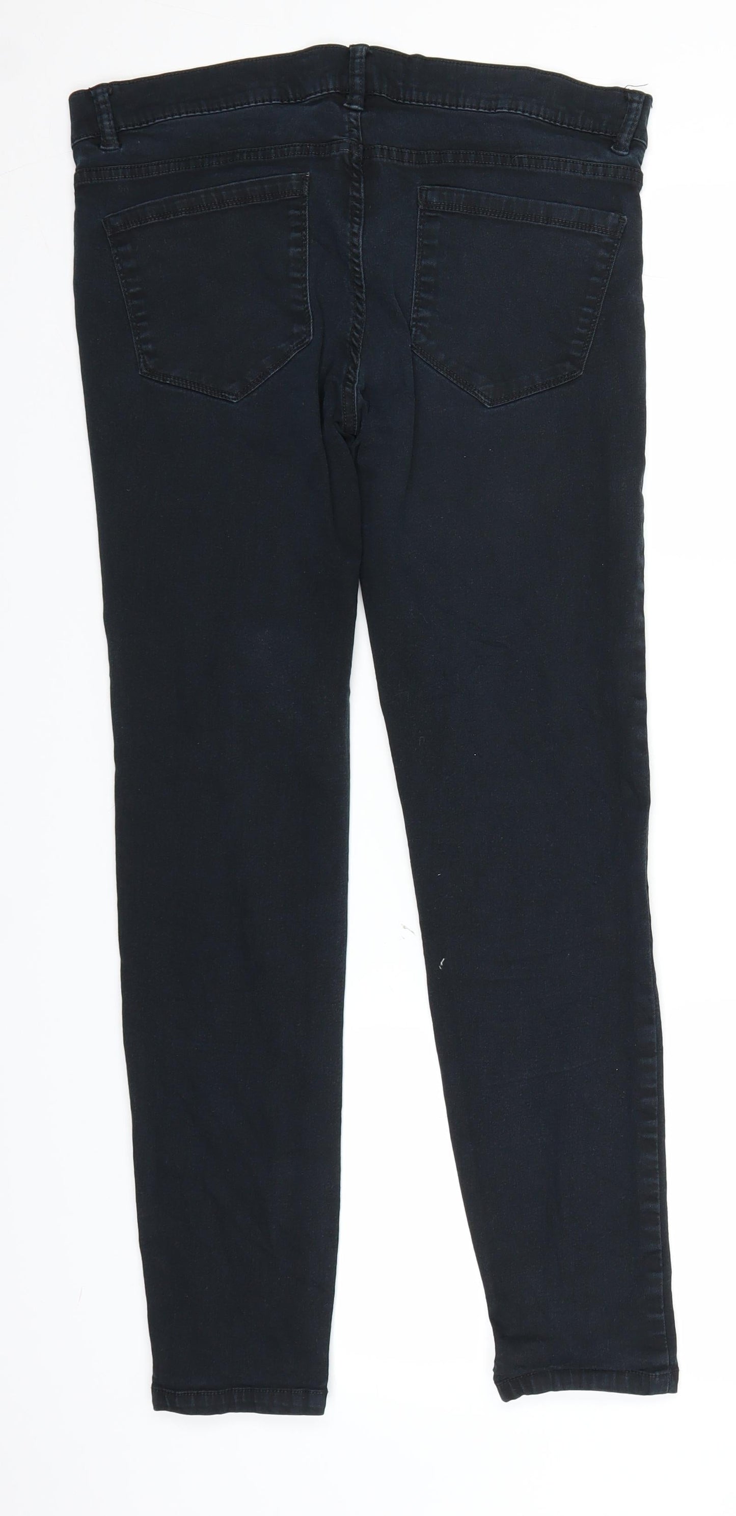 Preworn Womens Blue  Denim Jegging Jeans Size 12 L27 in