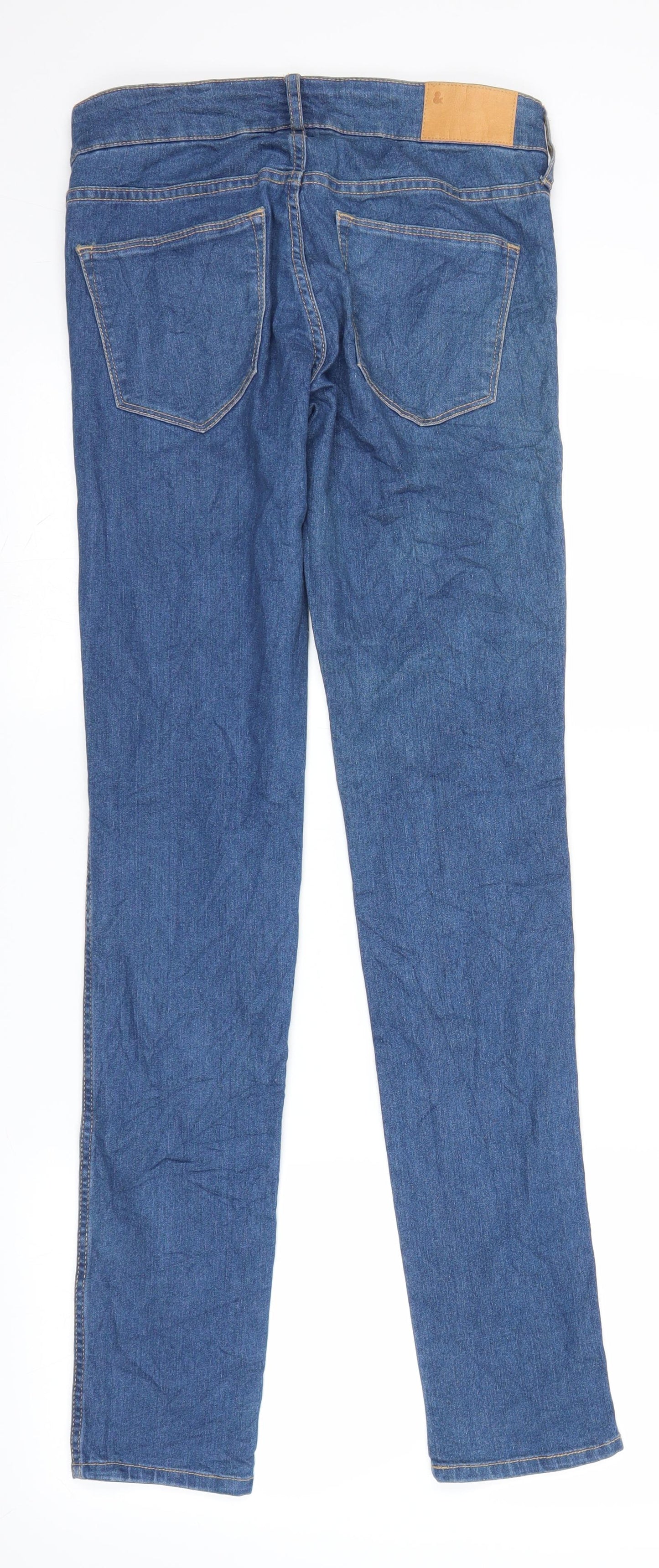 H&M Womens Blue  Denim Skinny Jeans Size 26 L31 in