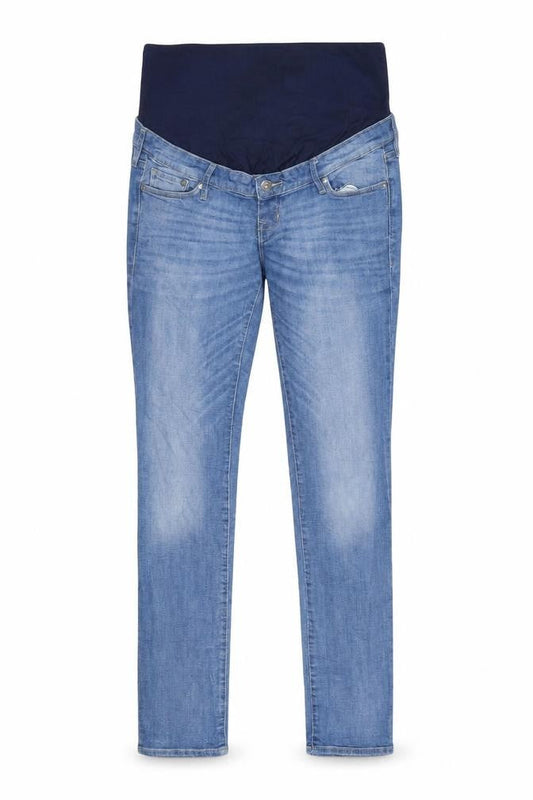 H&M Womens Blue  Denim Skinny Jeans Size 34 in L31 in - Over the bump