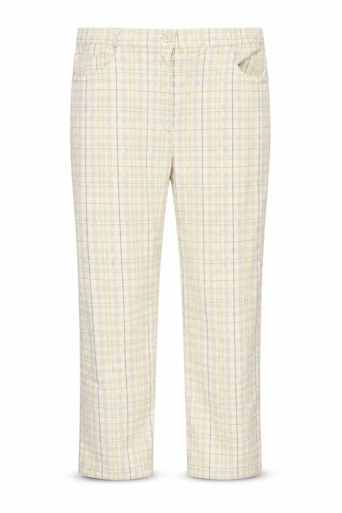 EB Company Womens Beige Check  Trousers  Size 14 L28 in