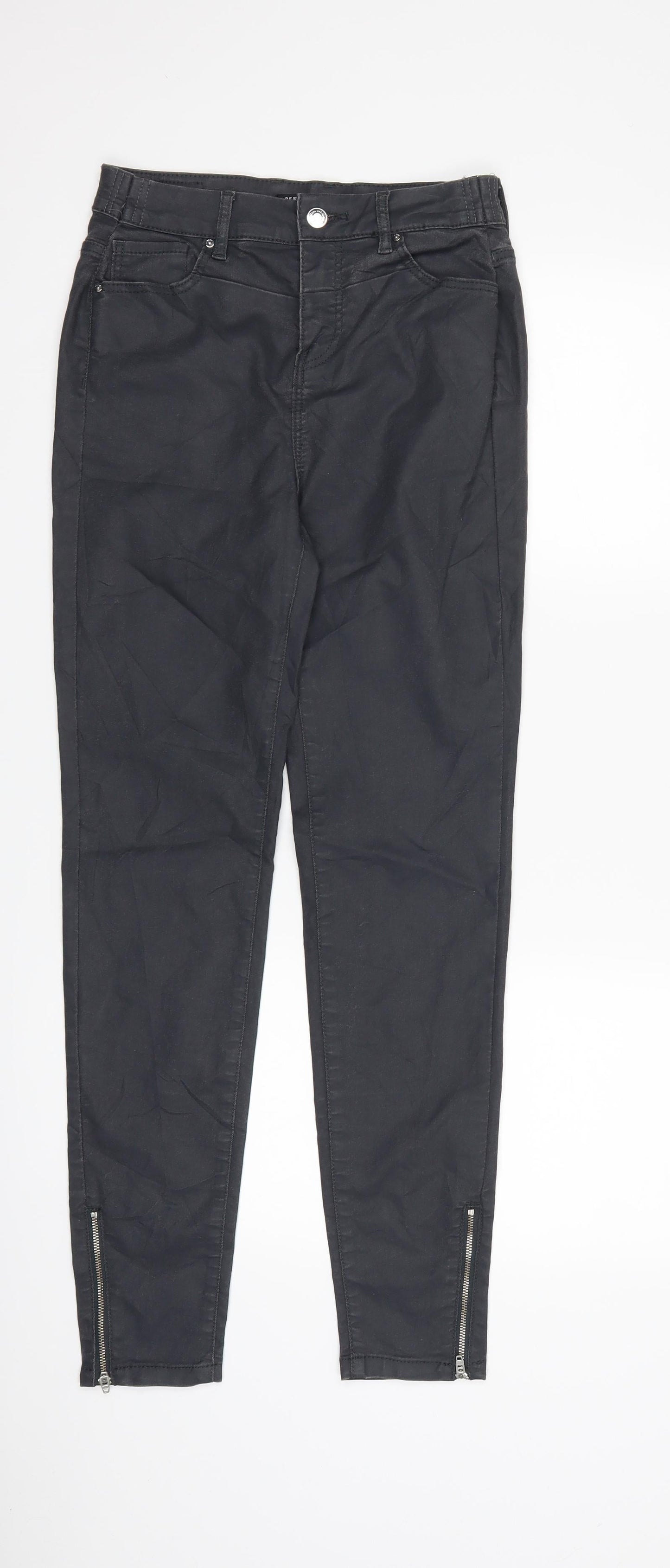 RESERVED Womens Grey  Denim Skinny Jeans Size 10 L28 in
