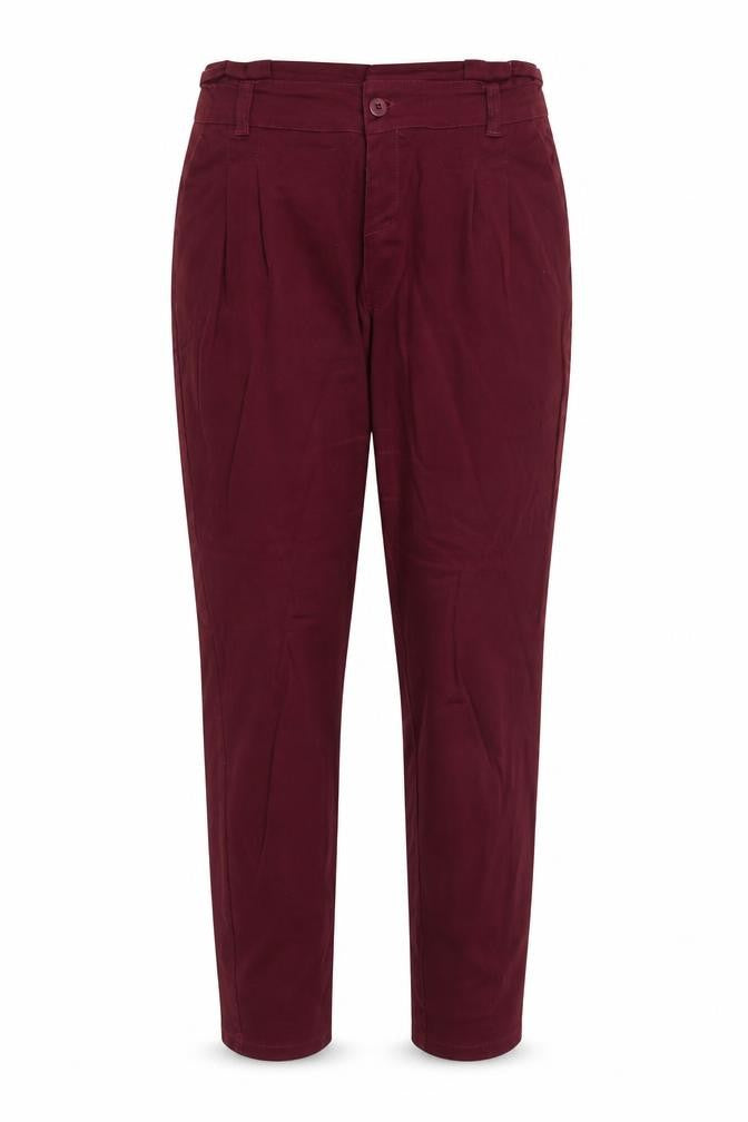 PARISIAN SIGNATURE Womens Purple   Trousers  Size 14 L28 in - Paper Bag Waist