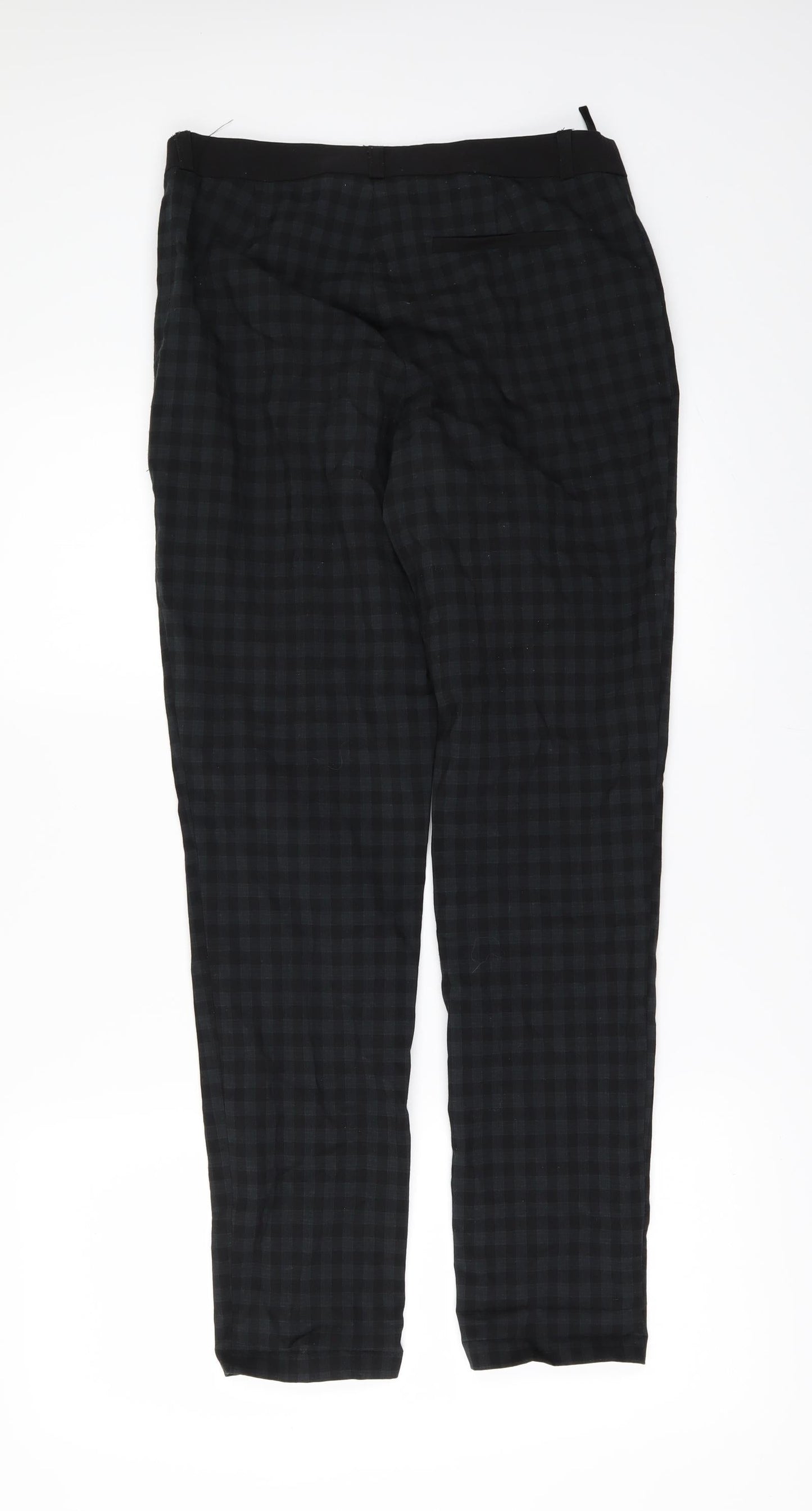 New Look Womens Green Check  Trousers  Size 8 L29 in