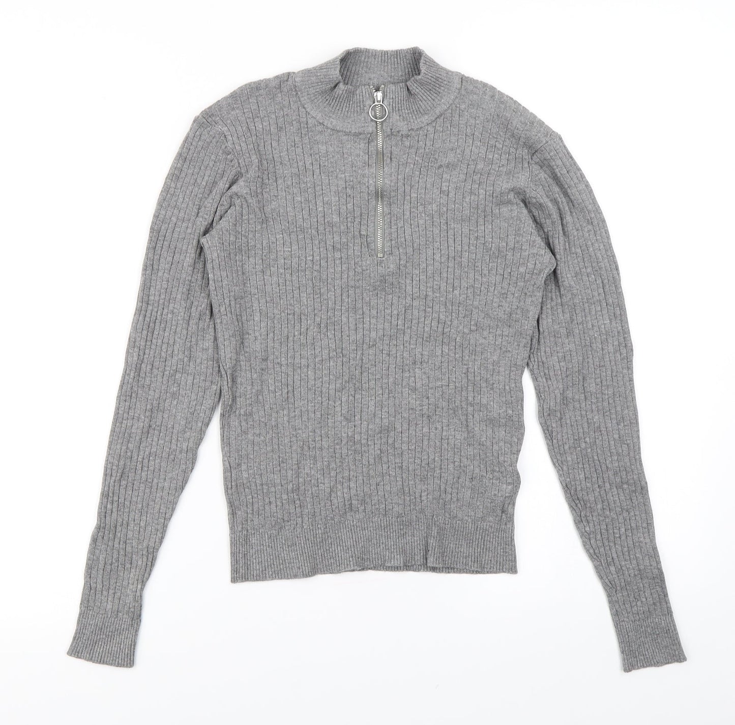 Divided Womens Grey  Knit Pullover Jumper Size XS