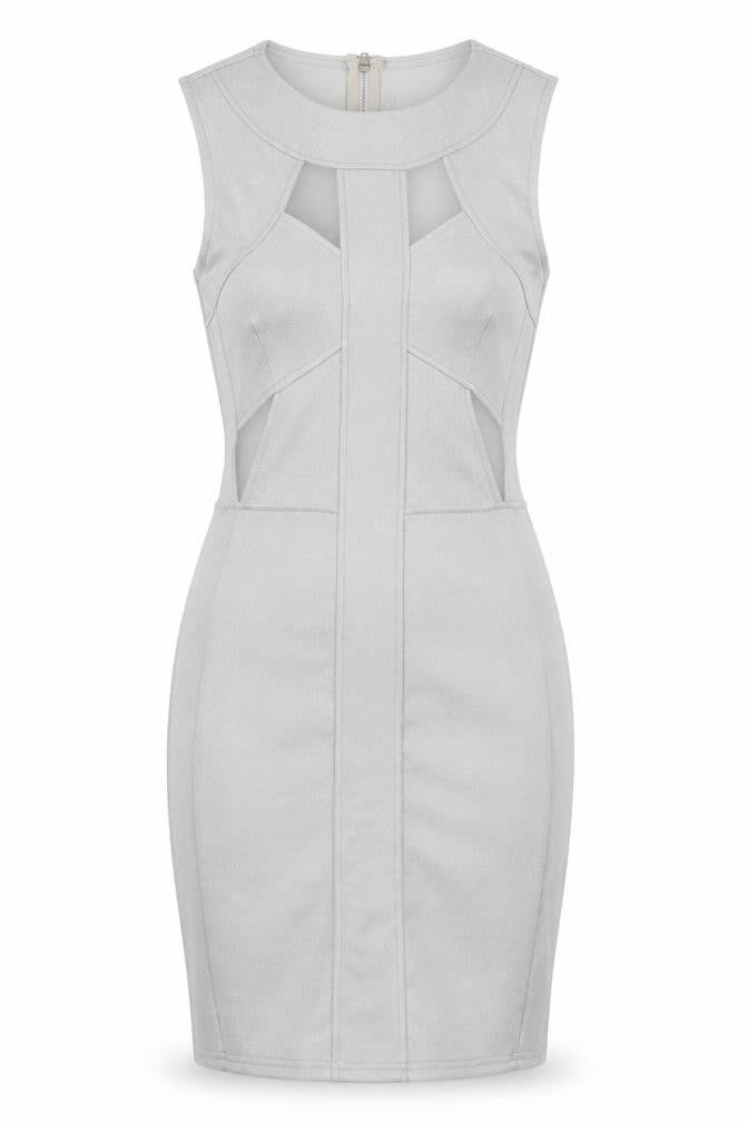 Ribbon Womens Silver   Bodycon  Size 8