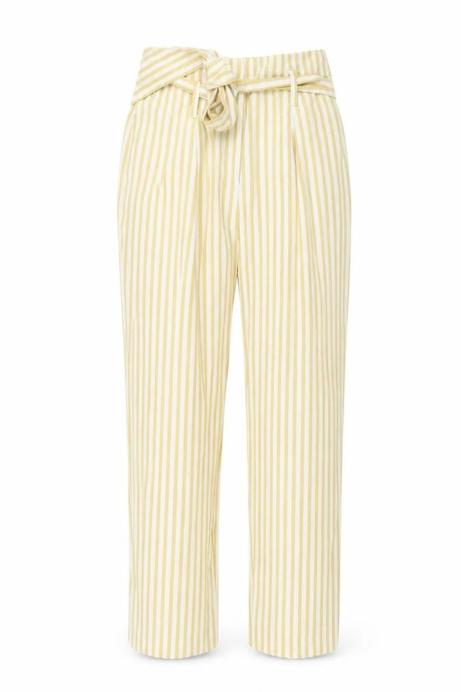 Warehouse Womens  Striped  Trousers  Size 6 L25 in - Tie waist