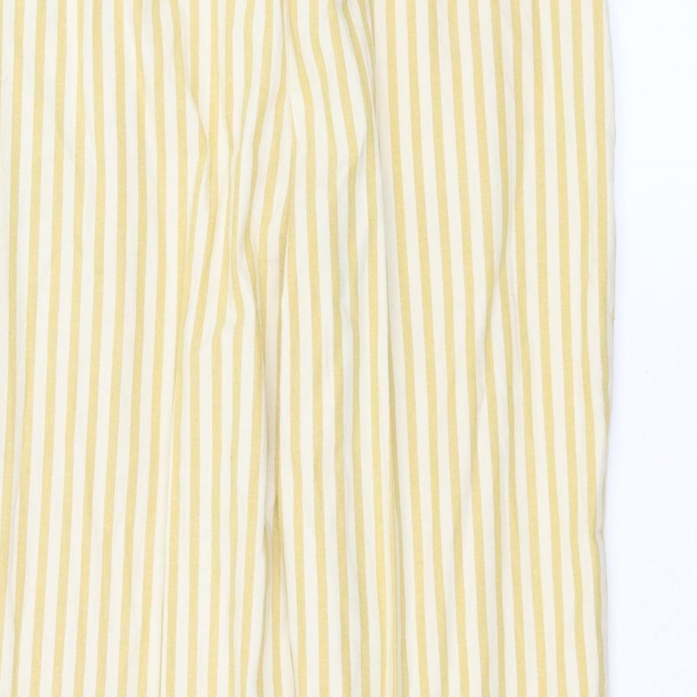 Warehouse Womens  Striped  Trousers  Size 6 L25 in - Tie waist