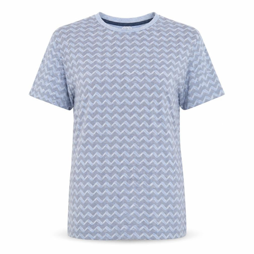 NEXT Womens Blue Geometric  Basic T-Shirt Size XS