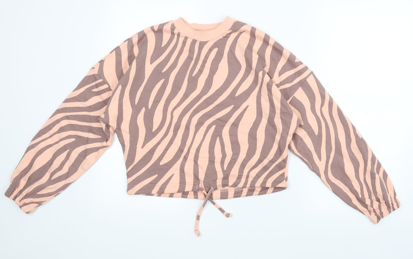 Primark Womens Pink Animal Print  Pullover Jumper Size 6