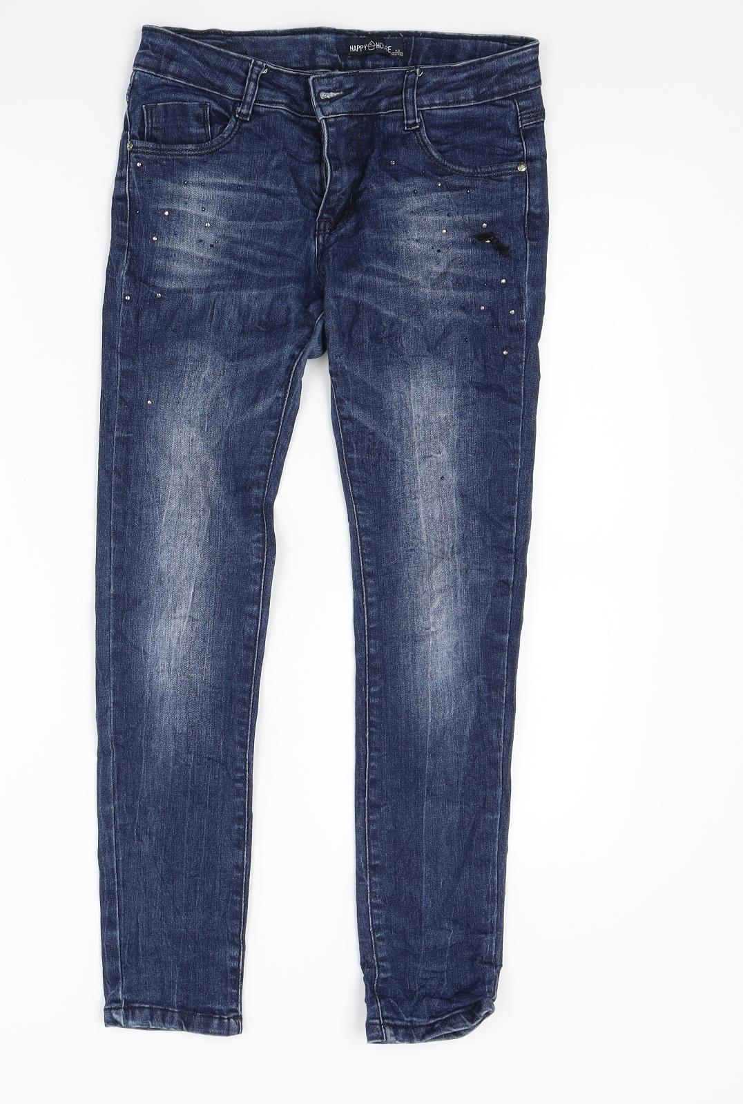 Happy house Girls Blue  Denim Skinny Jeans Size 12 Years