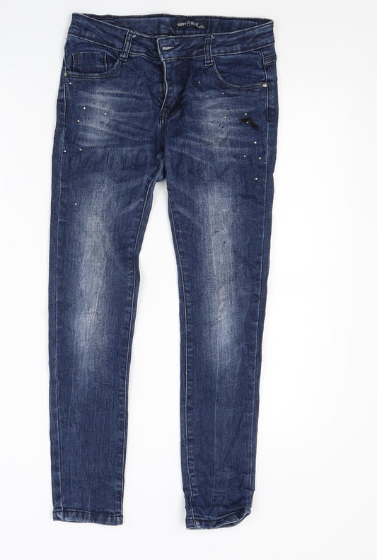 Happy house Girls Blue  Denim Skinny Jeans Size 12 Years