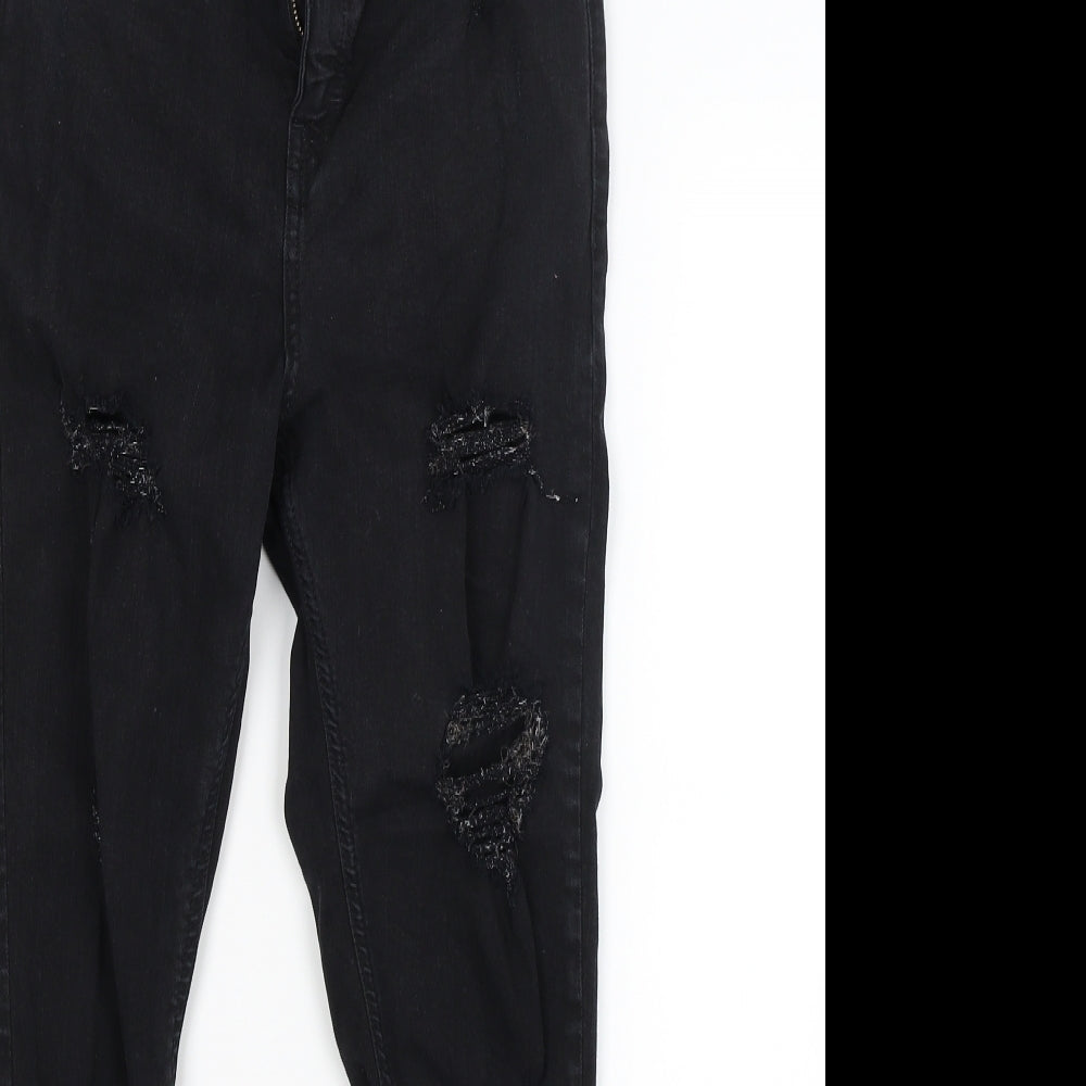 Topshop Womens Black  Denim Skinny Jeans Size 27 in L24 in