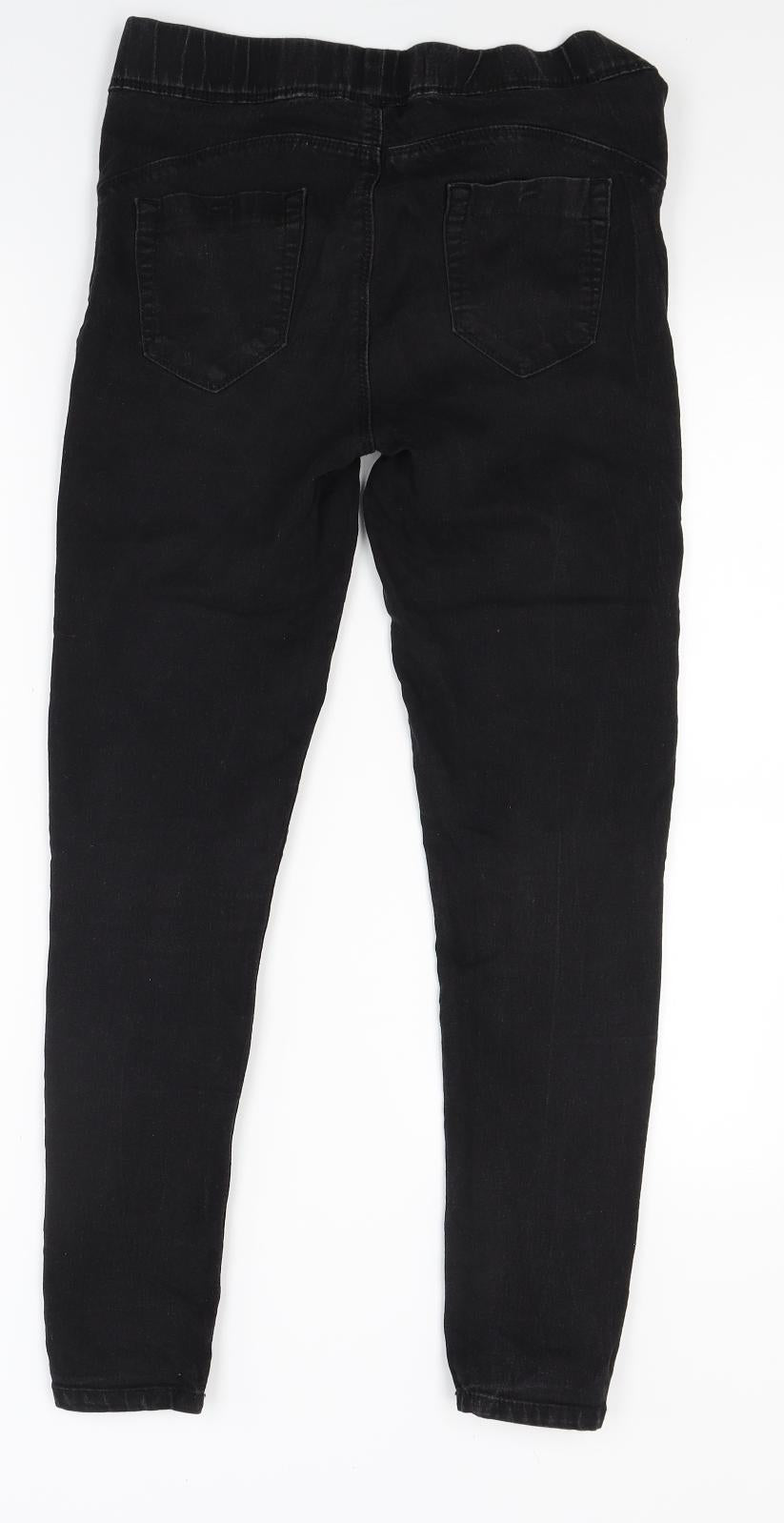 Primark Womens Black  Denim Jegging Jeans Size 10 L26 in