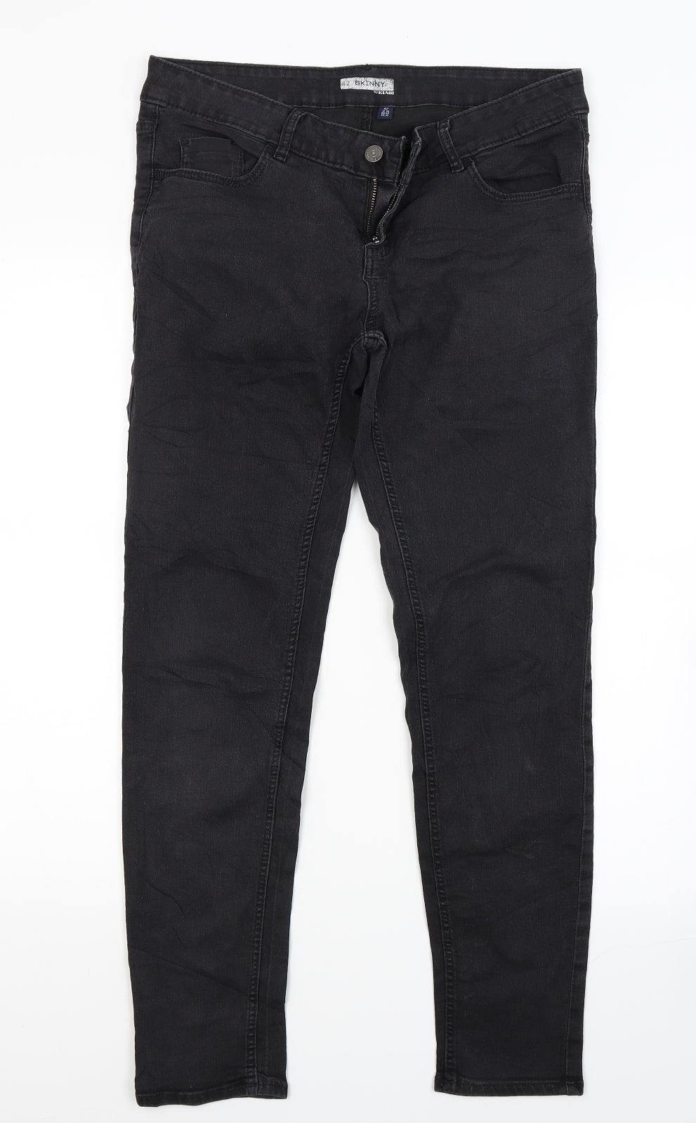 Kiabi Womens Black  Denim Skinny Jeans Size 14 L26 in