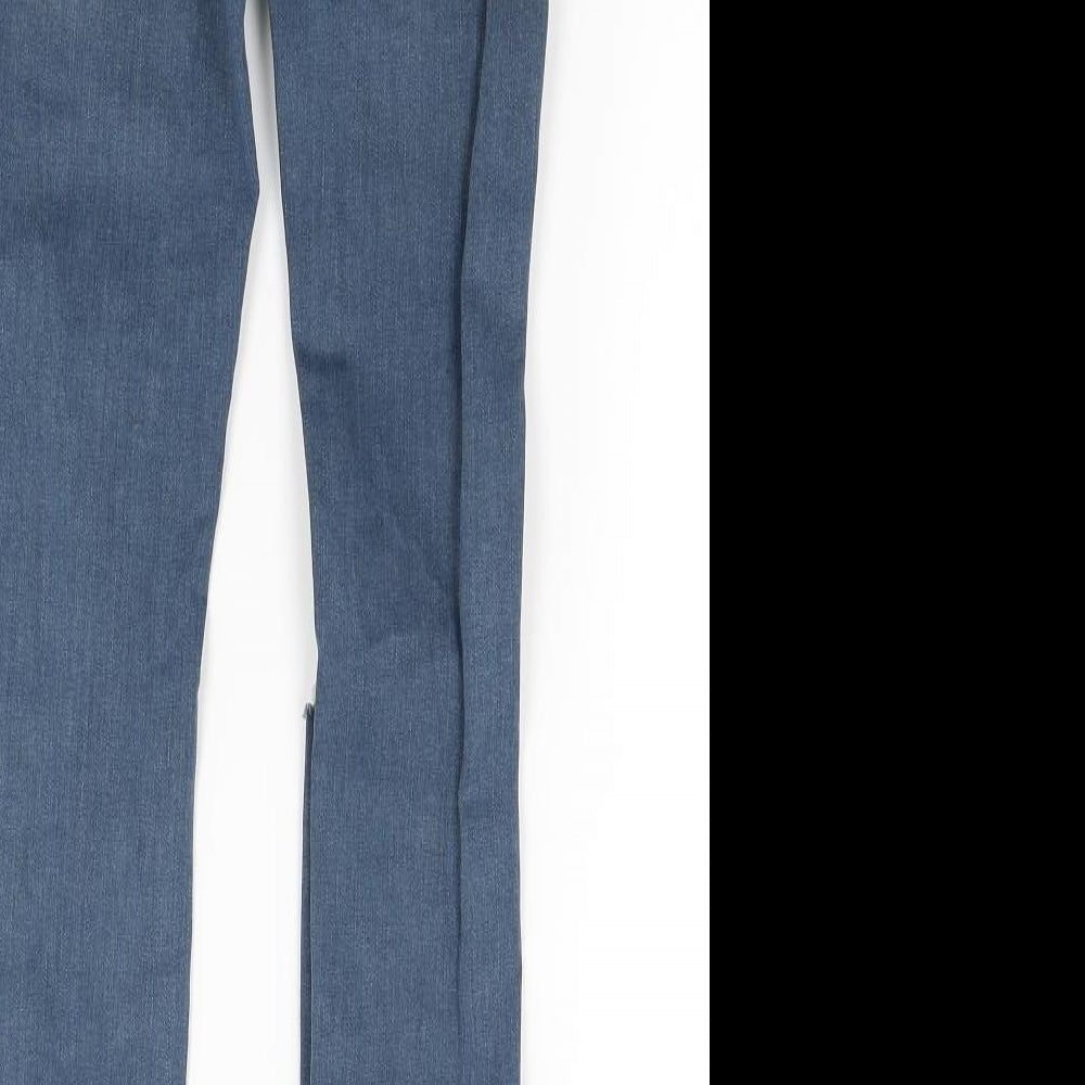Topshop Womens Blue  Denim Skinny Jeans Size 25 in L27 in