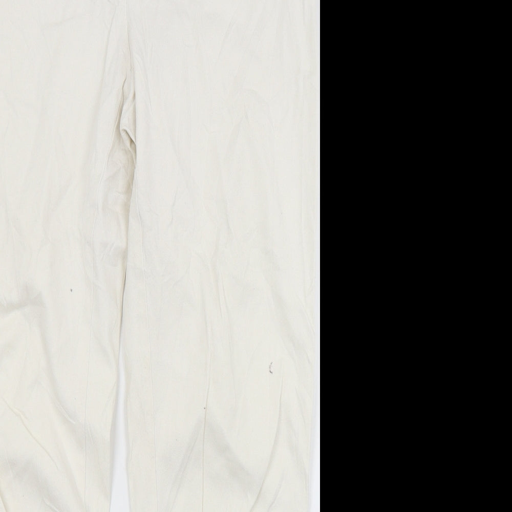 Cero Womens White  Denim Straight Jeans Size 18 L28 in