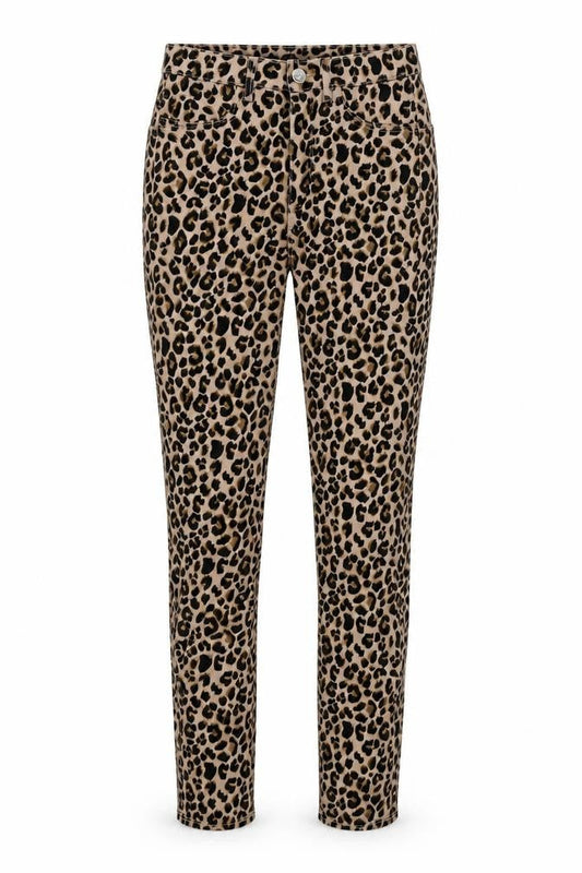 Divided Womens Brown Animal Print Denim Skinny Jeans Size 6 L26.5 in