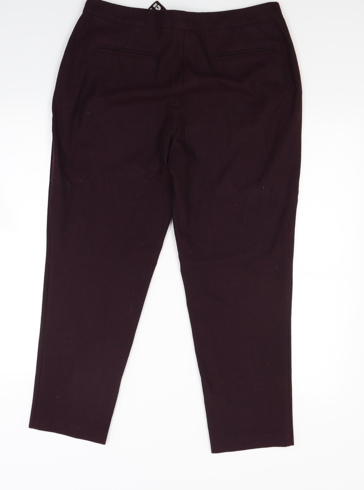 ASOS Womens Red   Trousers  Size 12 L26 in