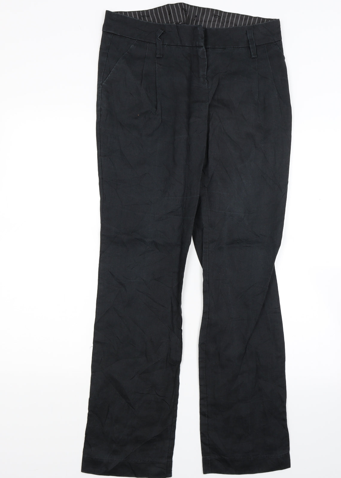 Preworn Womens Black   Trousers  Size 30 in L27 in