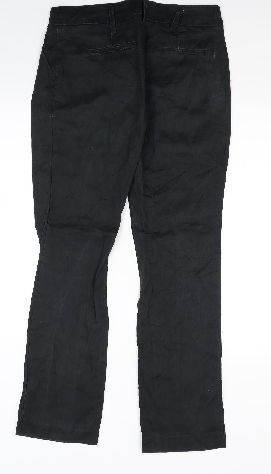 Preworn Womens Black   Trousers  Size 30 in L27 in