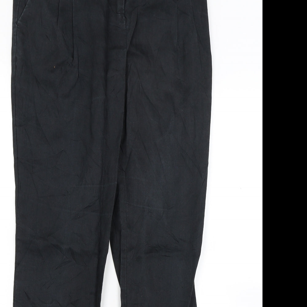 Preworn Womens Black   Trousers  Size 30 in L27 in
