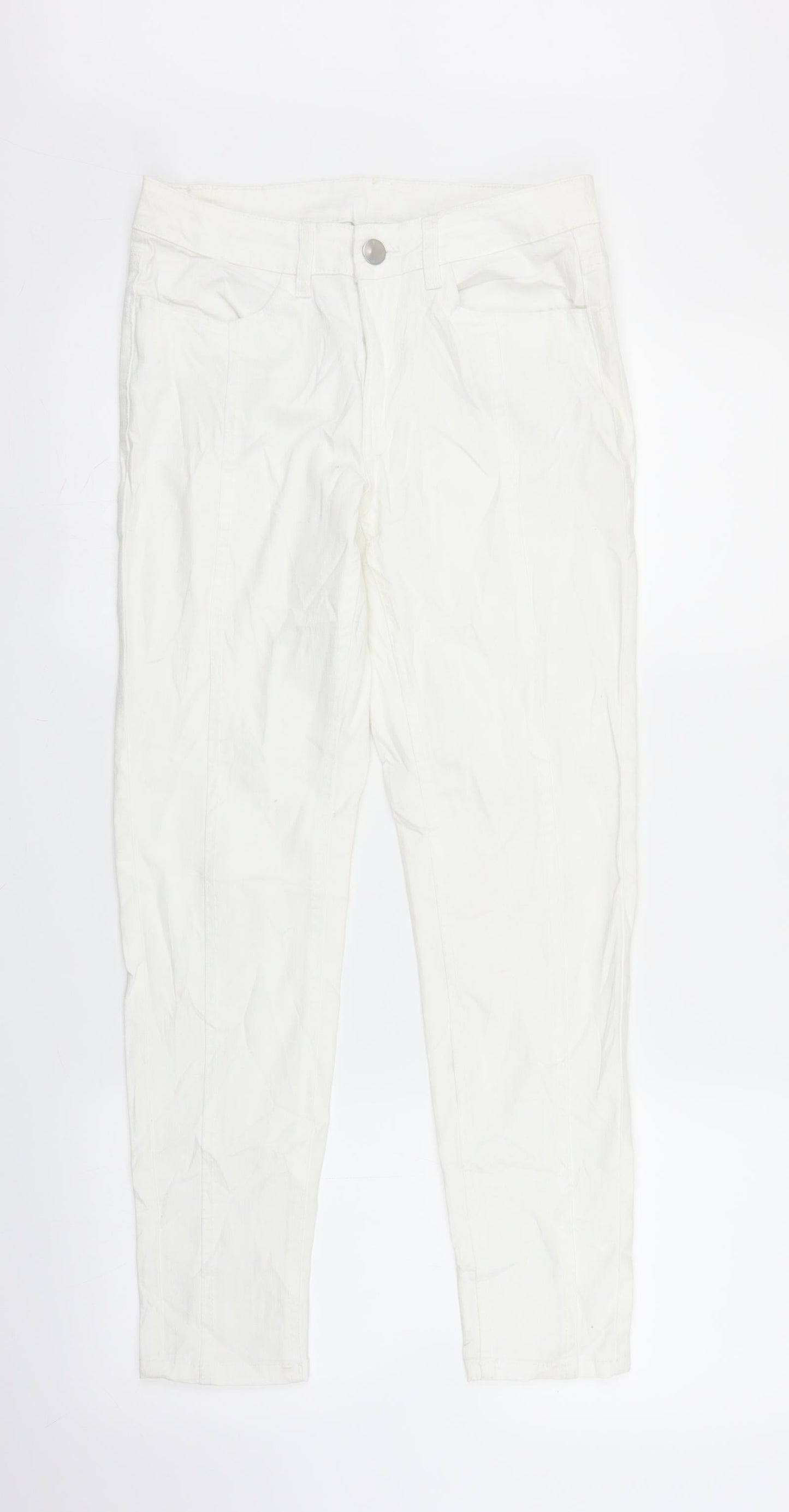 Janina Womens White   Snow Pants Trousers Size 8 L25 in