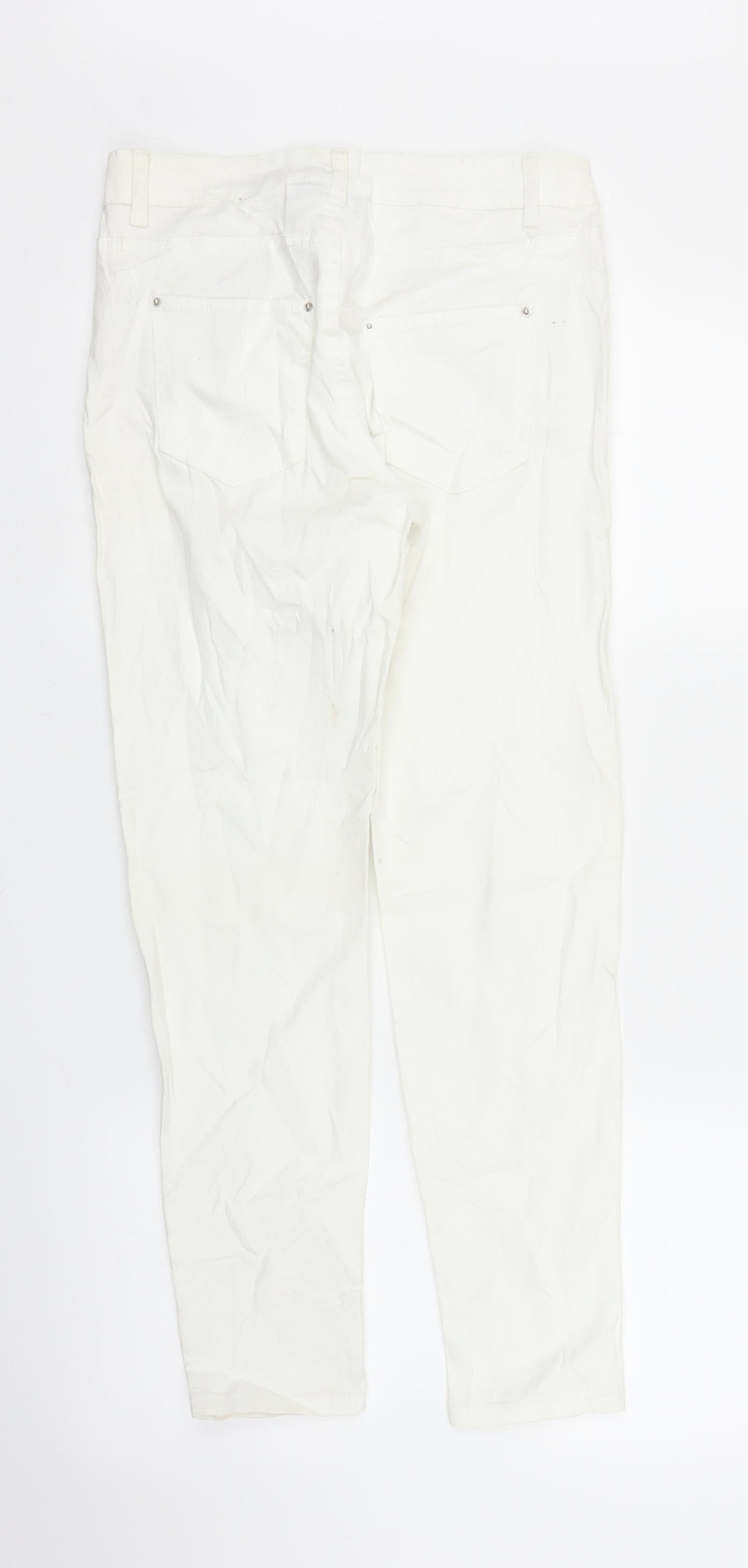Janina Womens White   Snow Pants Trousers Size 8 L25 in