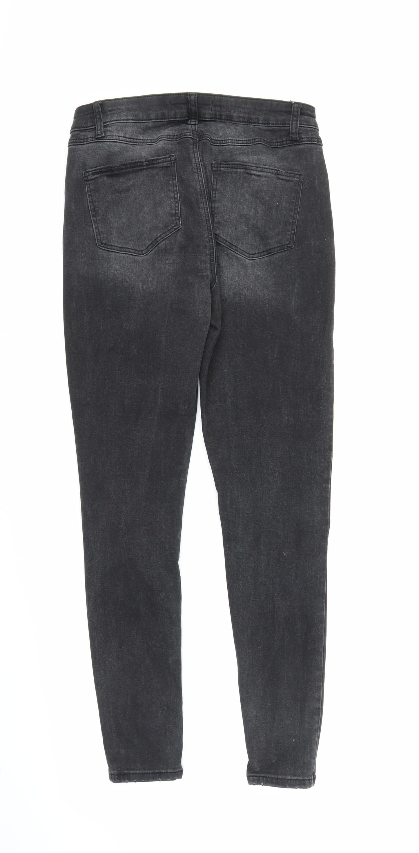 Denim Co Womens Black  Denim Skinny Jeans Size 10 L26 in