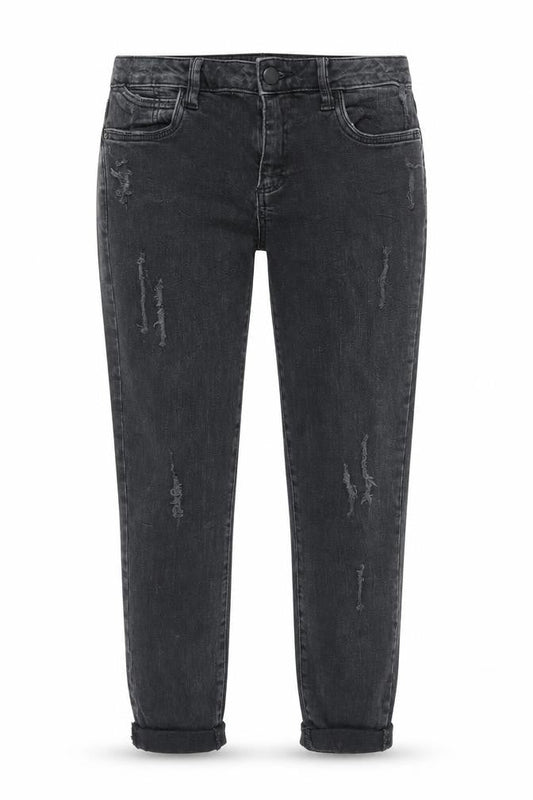 Denim Co Womens Black  Denim Cropped Jeans Size 10 L23 in