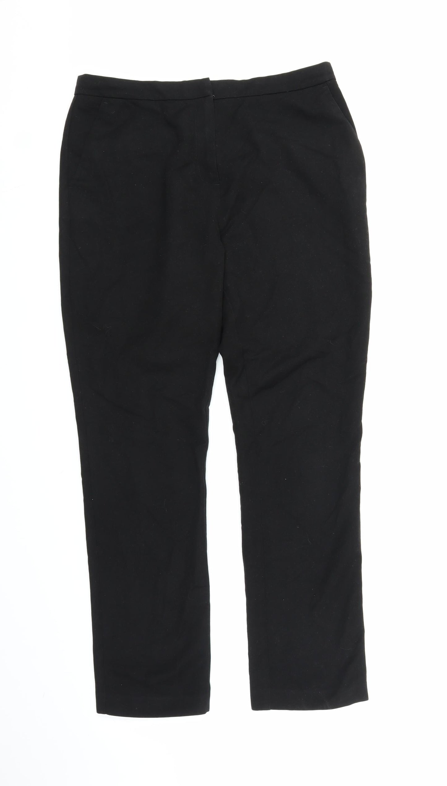 Papaya Womens Black   Trousers  Size 12 L28 in