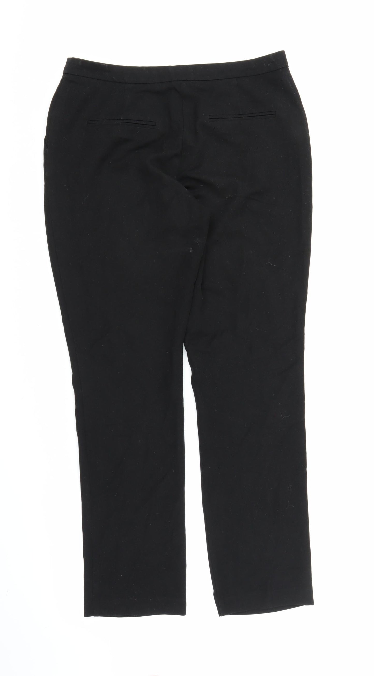 Papaya Womens Black   Trousers  Size 12 L28 in
