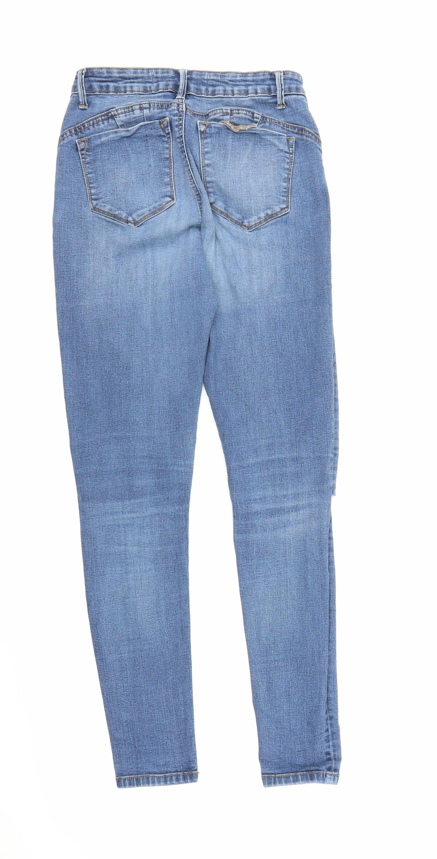 Denim Co Womens Blue  Denim Skinny Jeans Size 10 L27 in