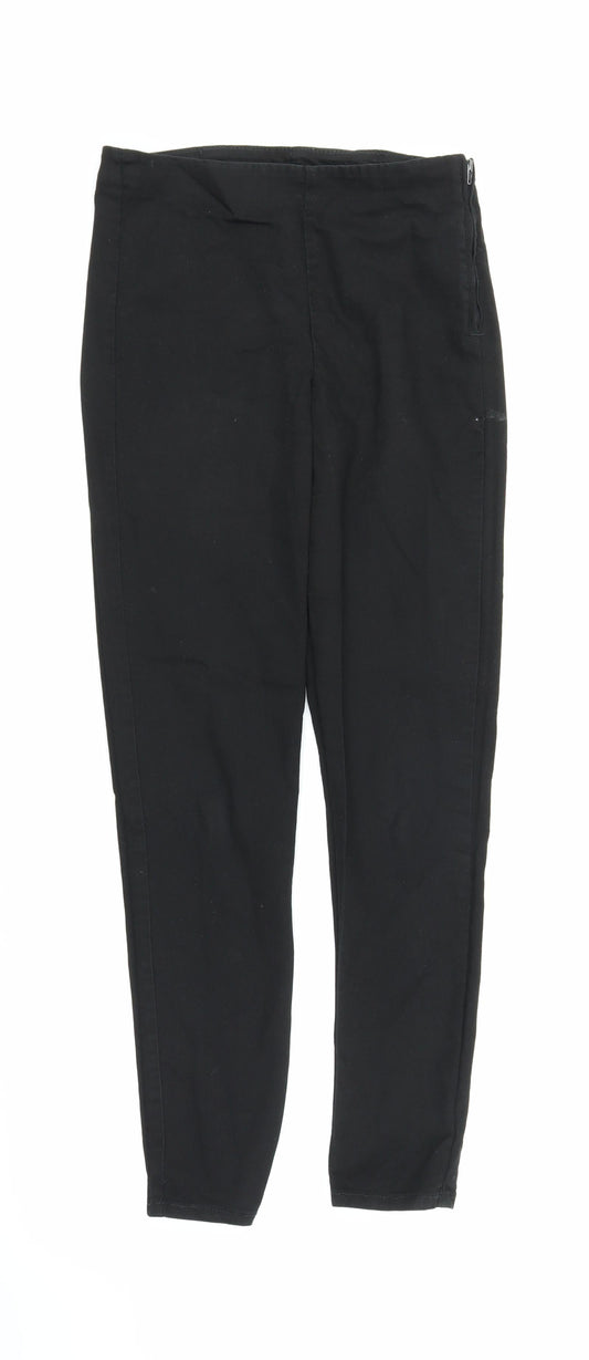 H&M Womens Black   Carrot Trousers Size 8 L26 in