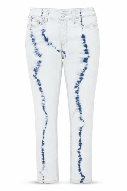 Cubus Girls Blue Tie Dye Denim Skinny Jeans Size 9-10 Years