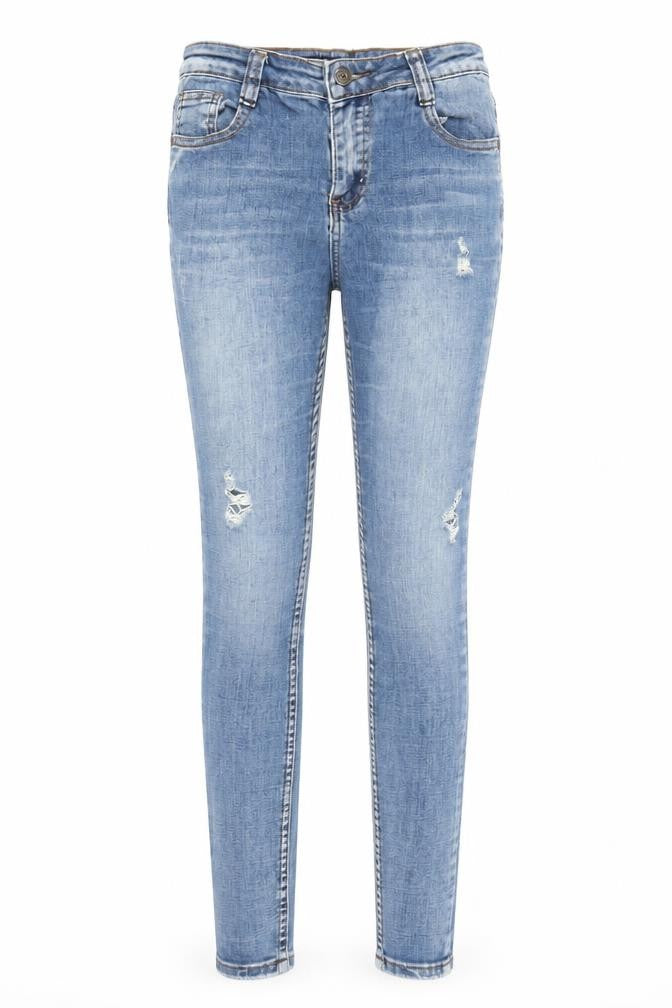 Laulia Womens Blue  Denim Skinny Jeans Size 8 L26 in