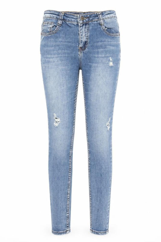 Laulia Womens Blue  Denim Skinny Jeans Size 8 L26 in