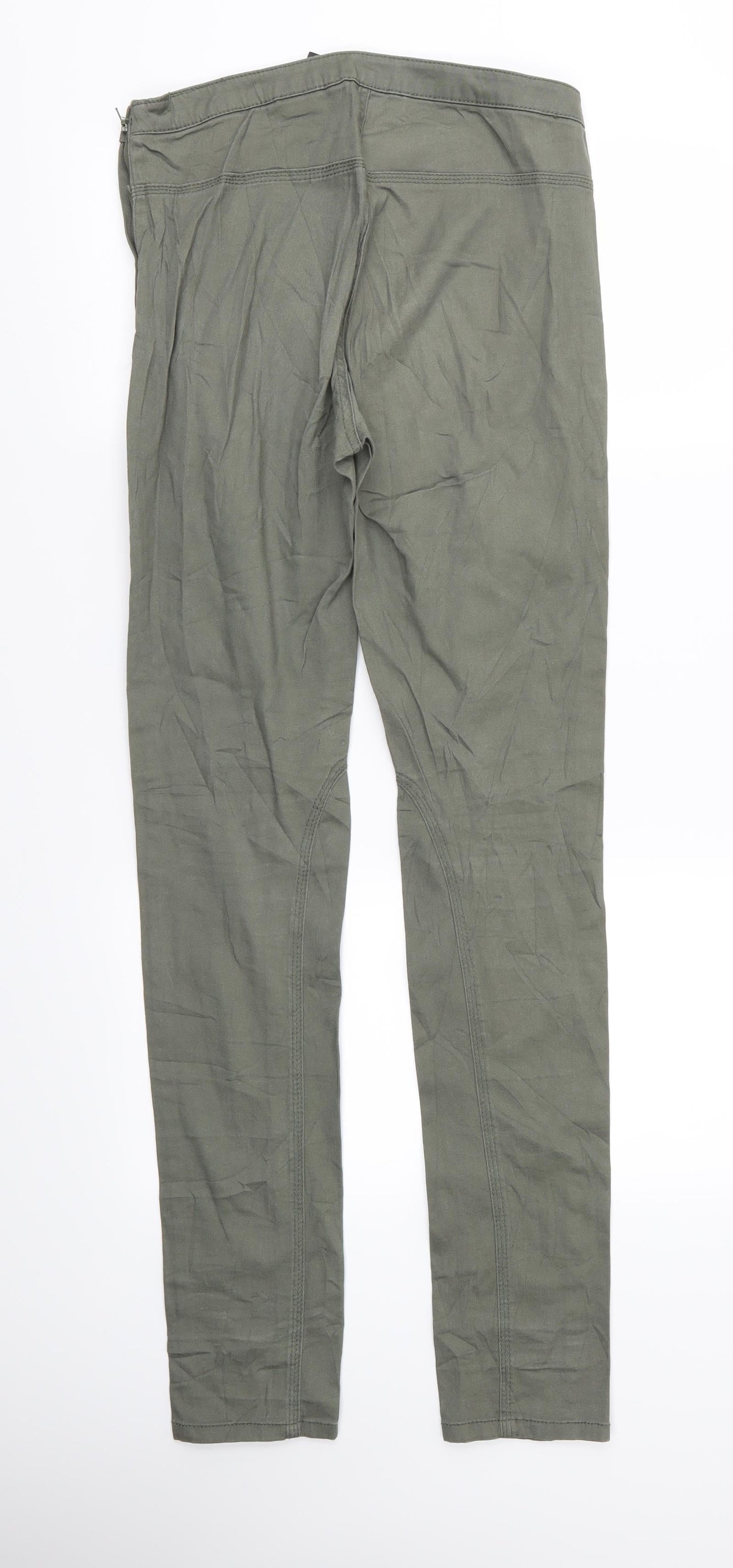 H&M Womens Green   Trousers  Size 8 L30 in
