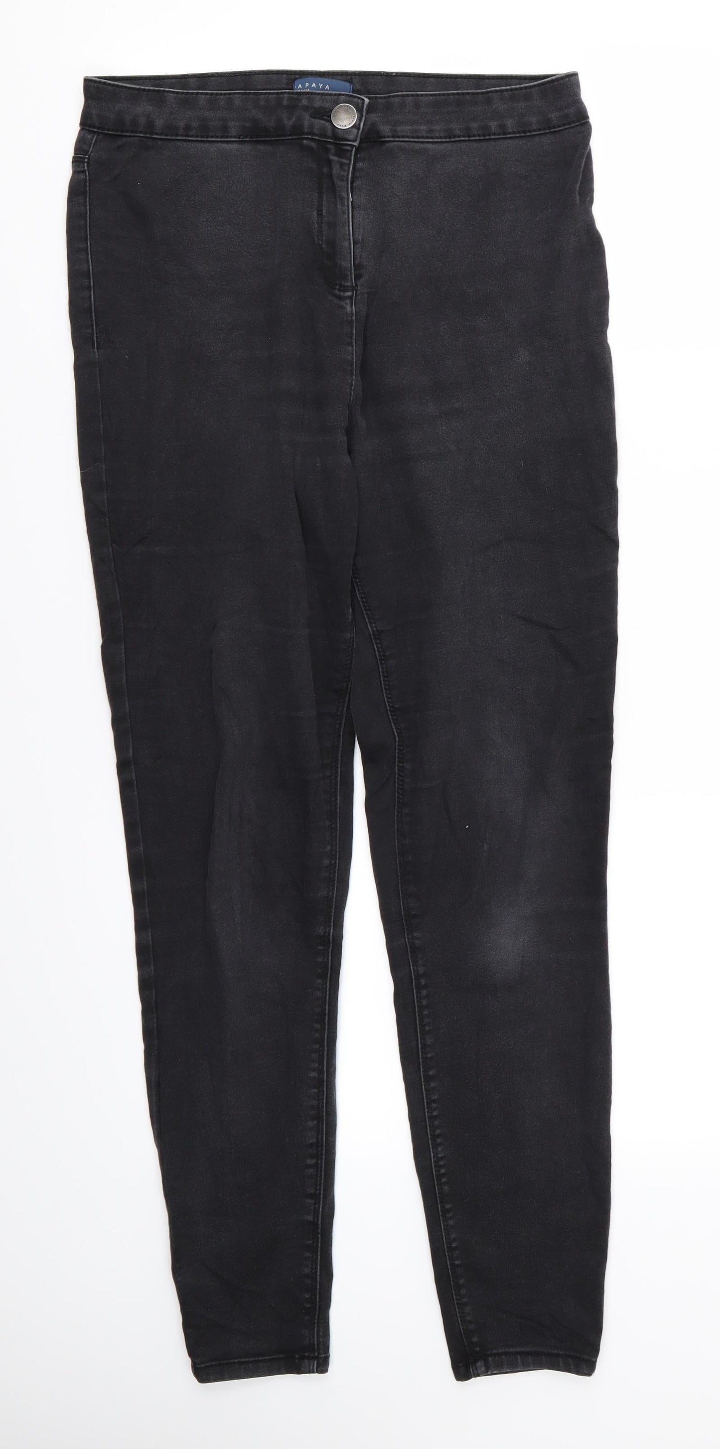 Papaya Womens Black   Skinny Jeans Size 12 L27 in