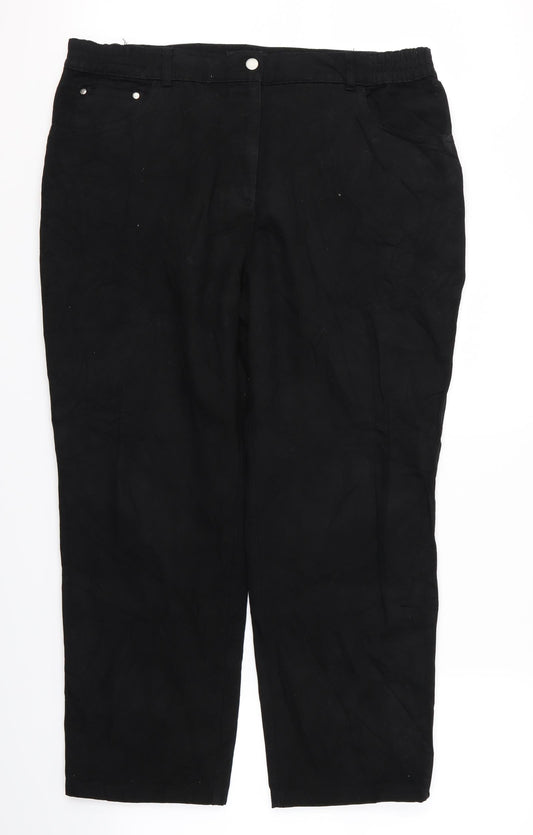 celia K Womens Black   Trousers  Size 24 L26 in
