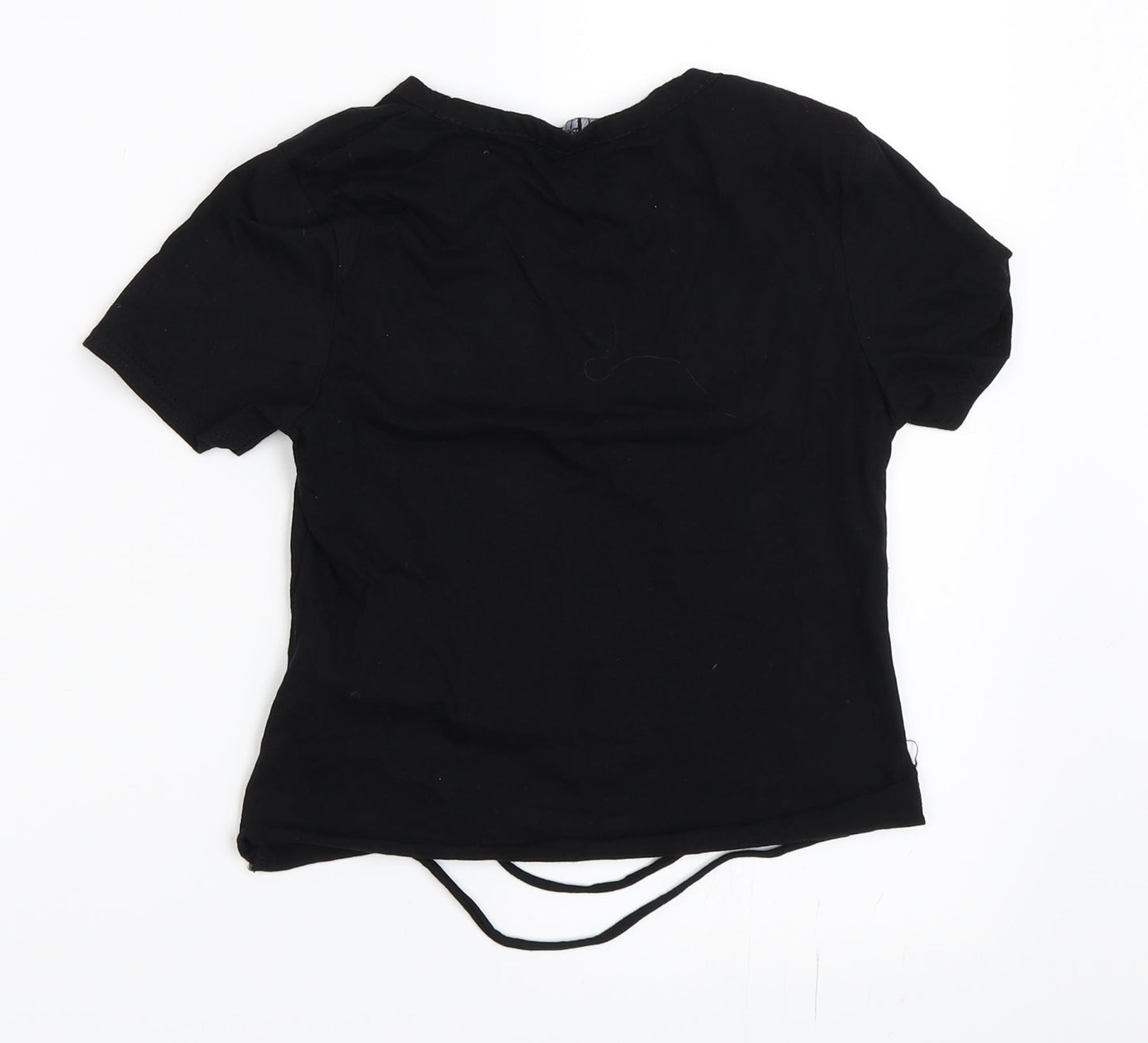 Cameo Rose Womens Black   Cropped T-Shirt Size 8
