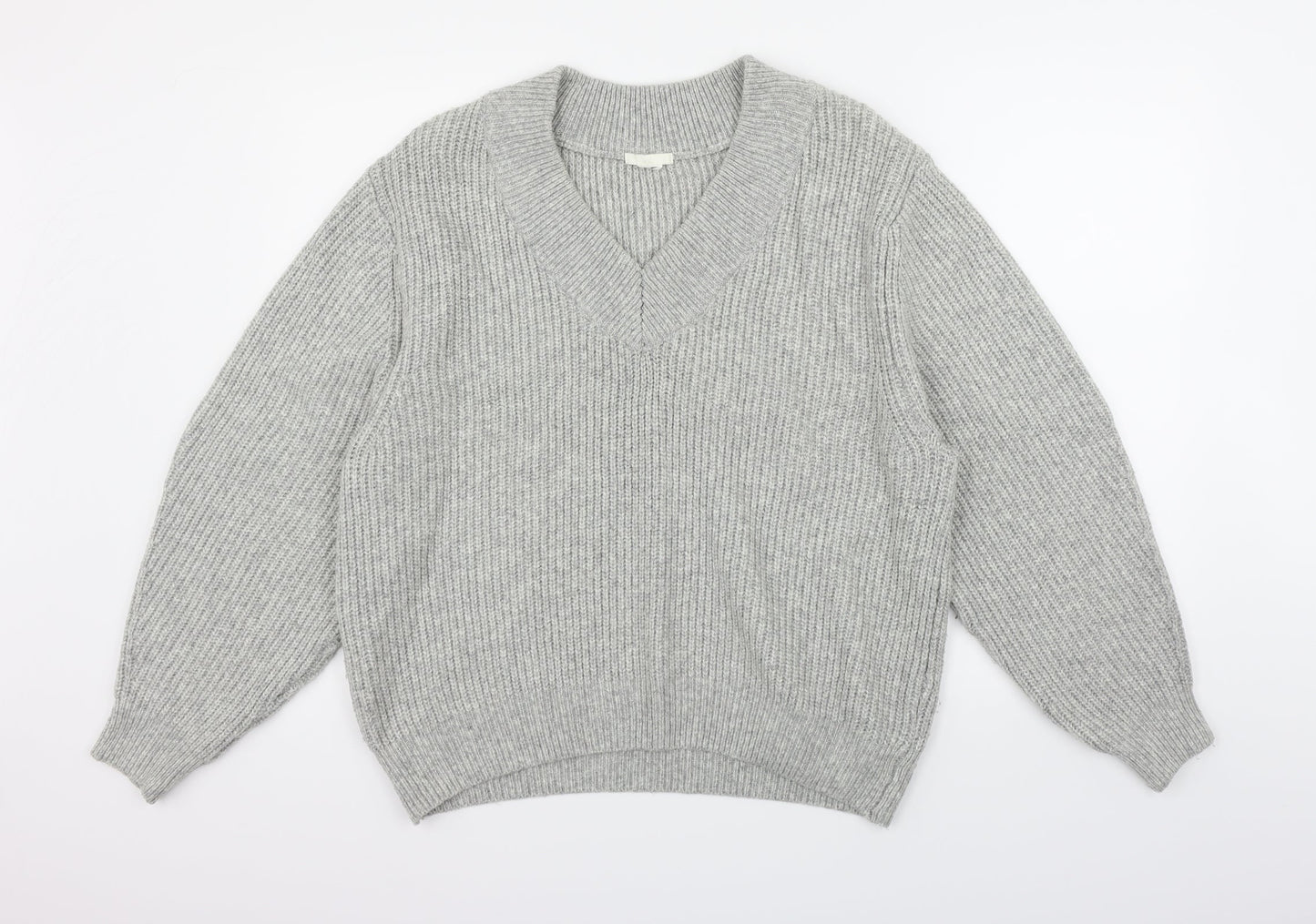 H&M Womens Grey   Pullover Jumper Size L