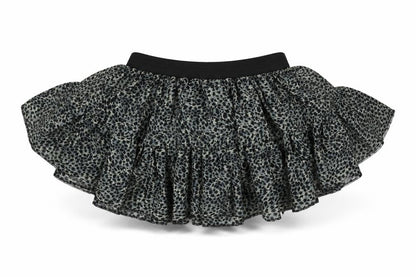 Crazy chick Girls Grey Animal Print  Flare Skirt One Size