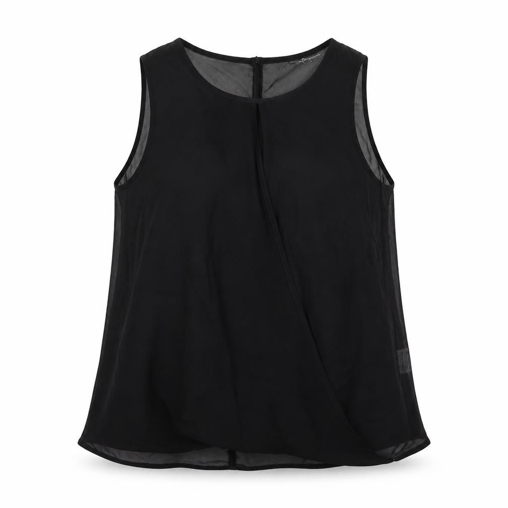Internacionale Womens Black   Basic T-Shirt Size 8