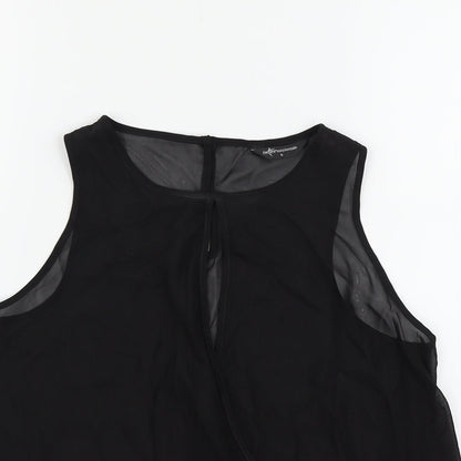Internacionale Womens Black   Basic T-Shirt Size 8