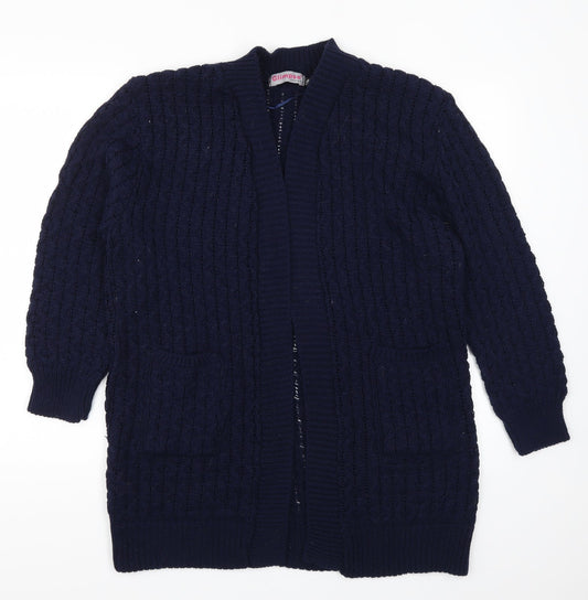 Glimpse Womens Blue   Cardigan Jumper Size L