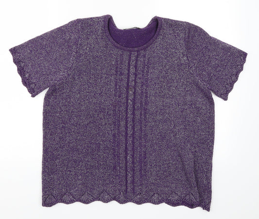 Bonmarché Womens Purple   Pullover Jumper Size M